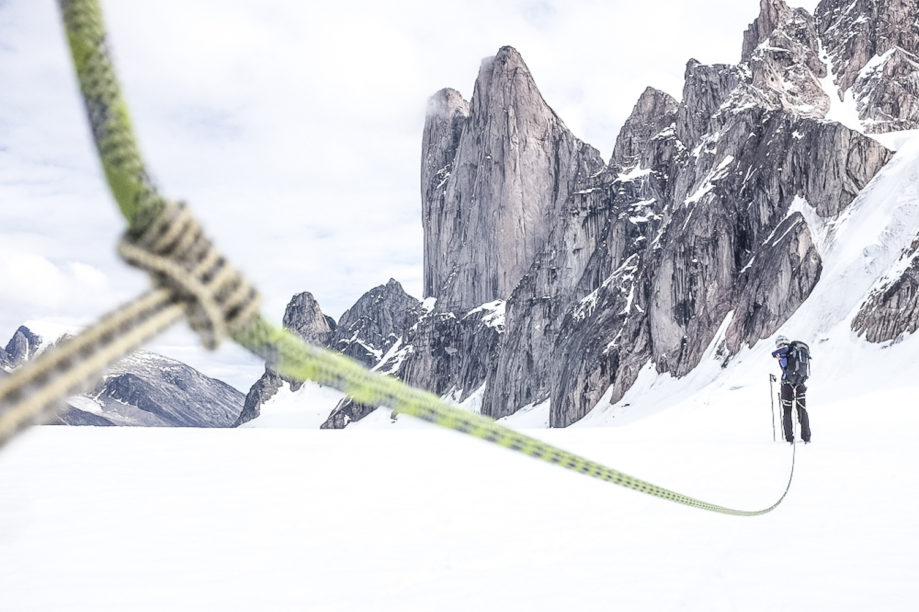 Kite ski and ski in Sam Ford Fiord